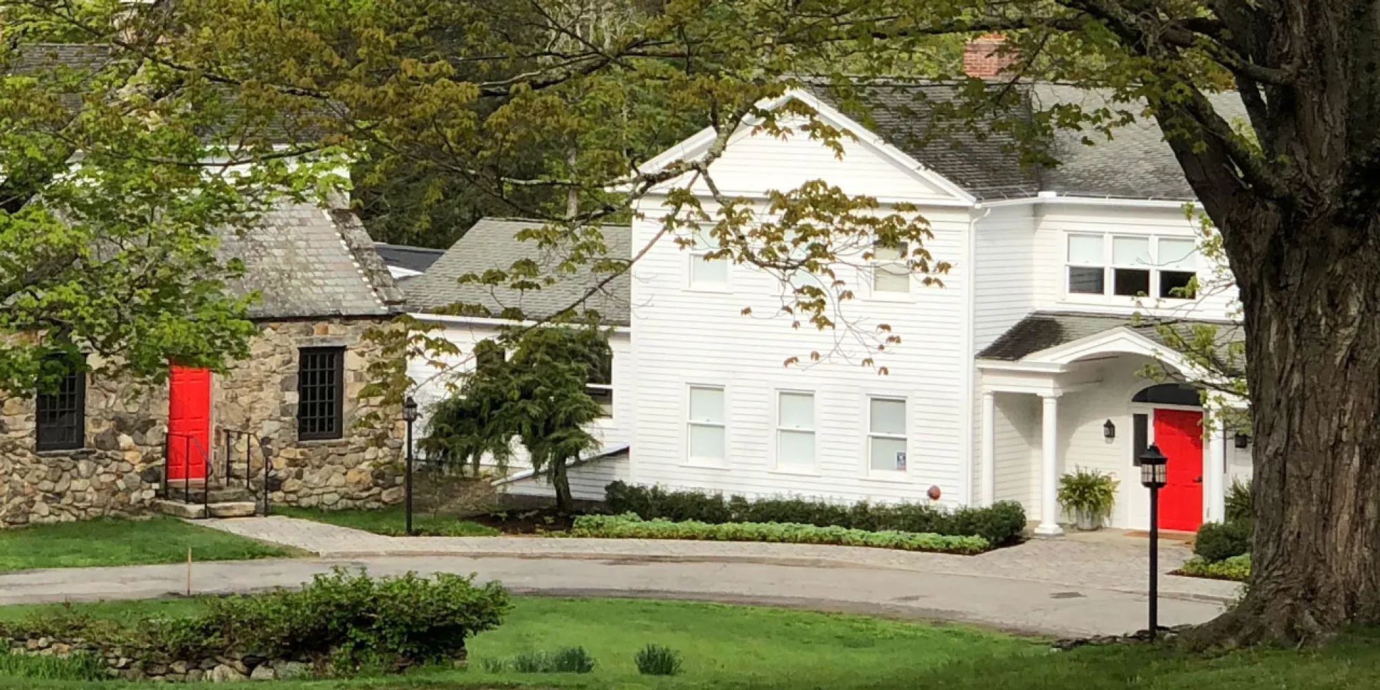 View of the Main House and the Chapel