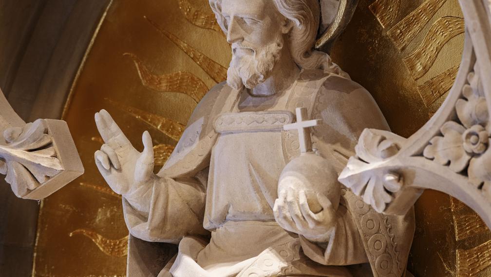 Christ in Glory depicted on the Astor Reredos in Trinity Church Wall Street