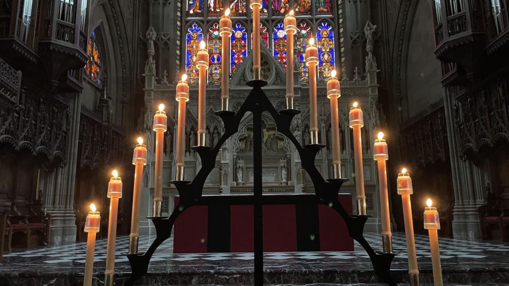 A Hearse, the symbol of Tenebrae