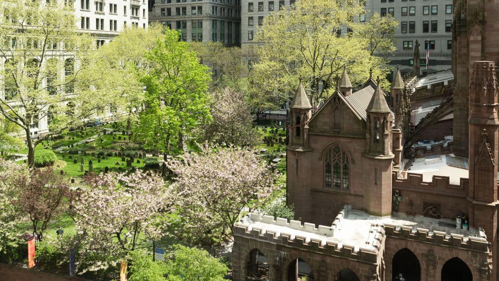 Trinity Churchyard in spring