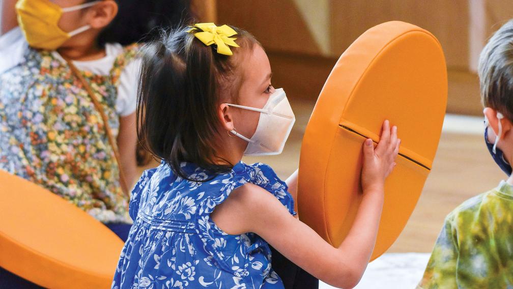 Children listening to a story during Children’s Time