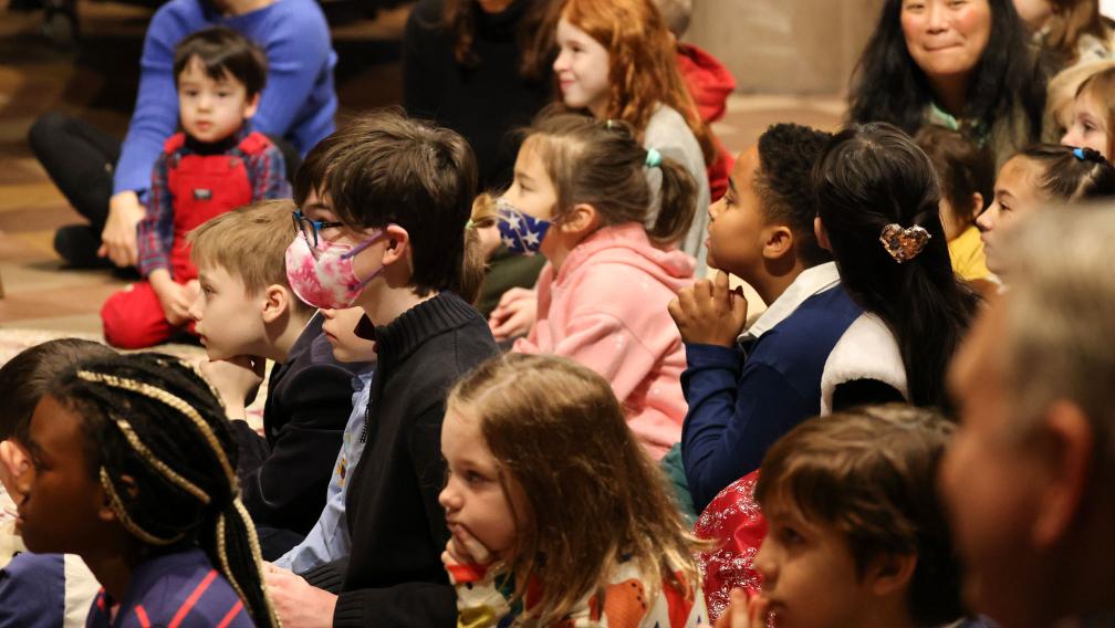 Children participating in the 9am Holy Eucharist at Trinity Church