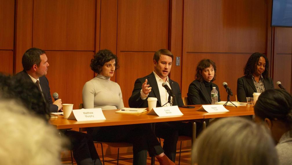 Algorithms, Big Data, and AI: New Tools for Housing Equity panel at the Housing Tech: Opportunities for Innovation & Advocacy event on October 19, 2023.