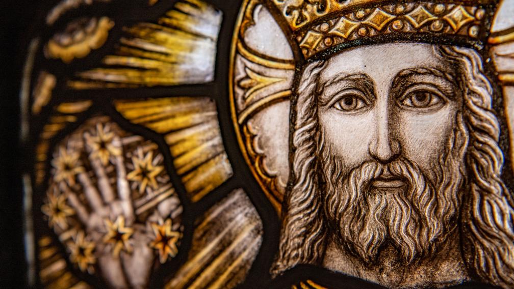 Stained glass from Trinity's Chapel of All Saints