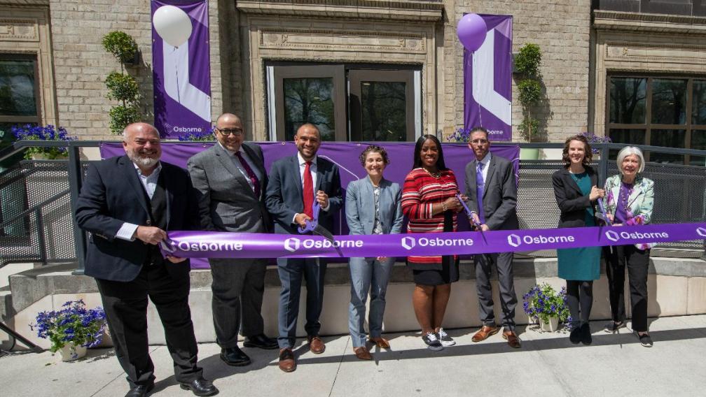 The Fulton Community Reentry Center ribbon cutting ceremony.