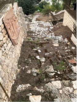 Photo of the road from Gethsemane to Jerusalem