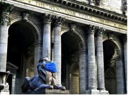 Facade of New York Public Library