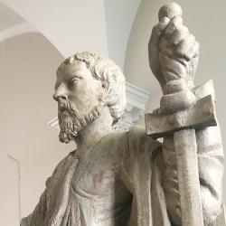 Statue of St. Paul as seen in St. Paul's Chapel