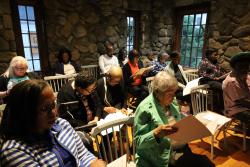 Compline at the chapel of the Trinity Retreat Center