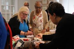 The dining area at the Trinity Retreat Center