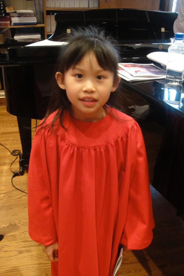 Victoria as a young chorister