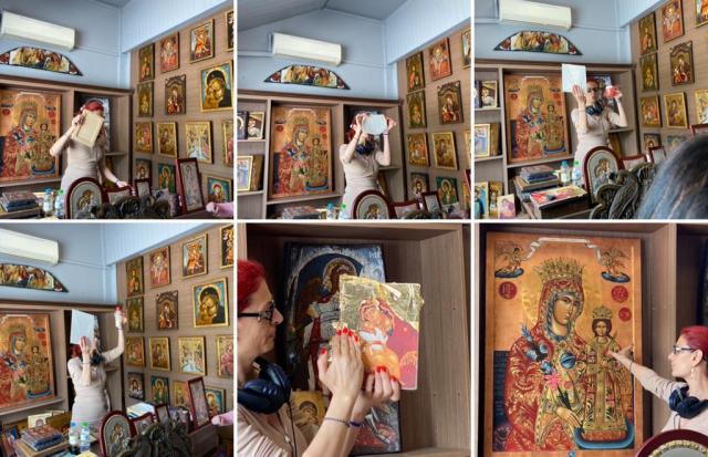 a collage of photos of icons