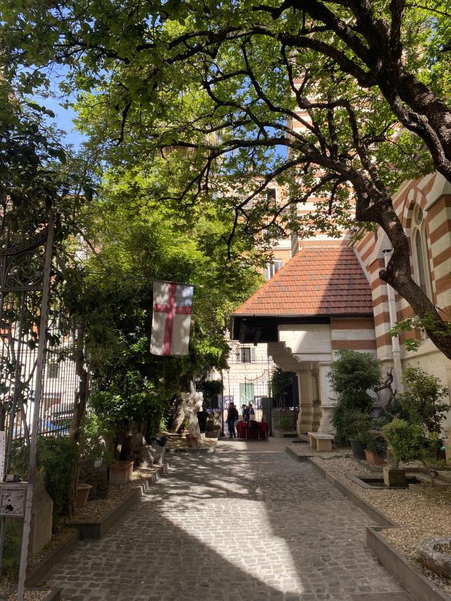 Courtyard of a church