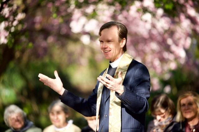 The Rev. Matt Heyd at the Church of the Heavenly Rest