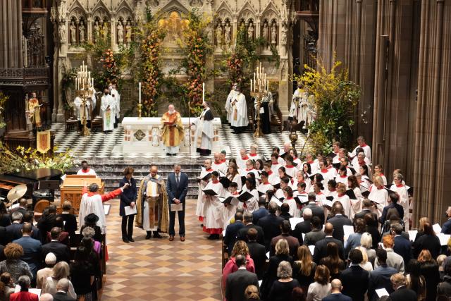 Bishop Andrew Dietsche at the Institution of the Rev. Phillip Jackson as Trinity Rector