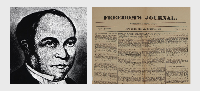 The Rev. Peter Williams, Jr. with a copy of the Freedom's Journal
