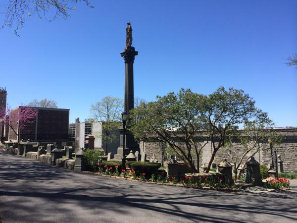 A monument and mausoleum. 