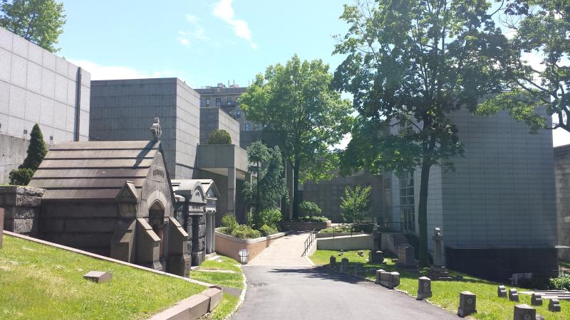 A view of the mausoleum from the North.