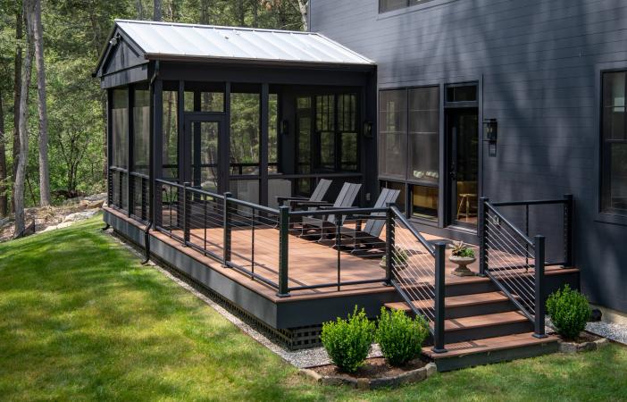 Forest house porch