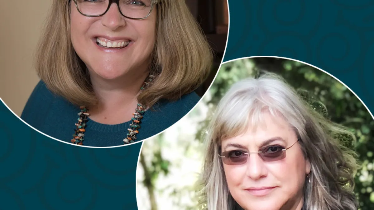 Headshots of Diana Butler Bass and Kathy Bozzuti-Jones