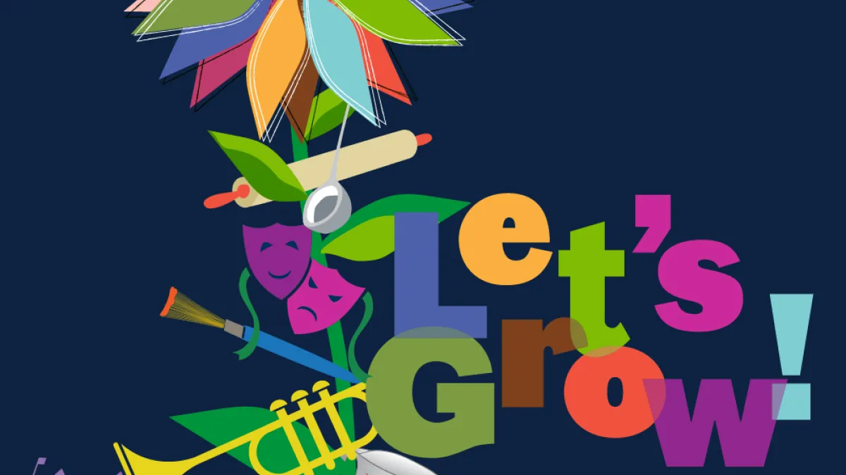 Let's Grow! art for summer program