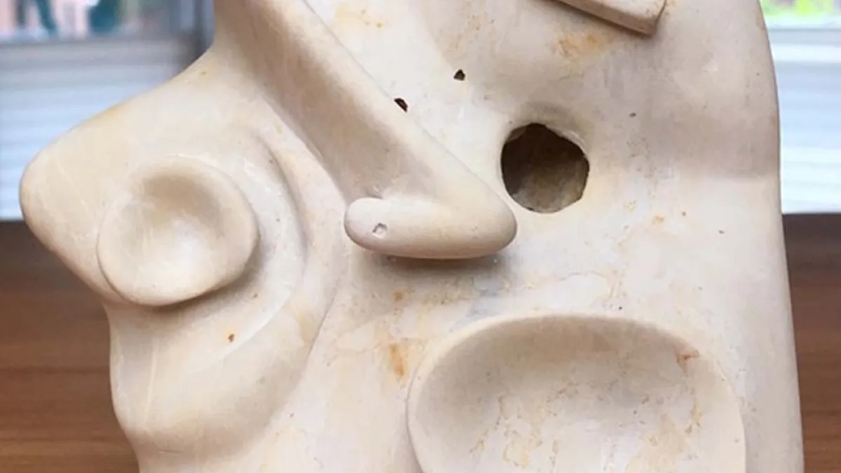 Small abstract stone carving