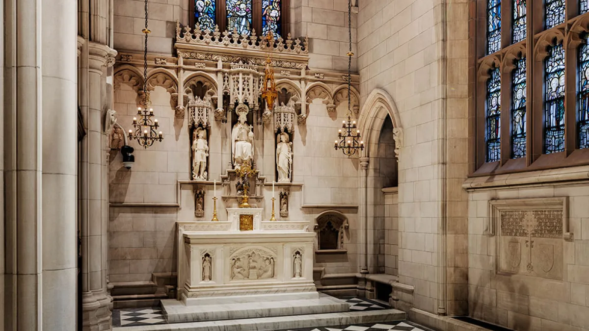 Interior of the Chapel of All Saints in Trinity Church