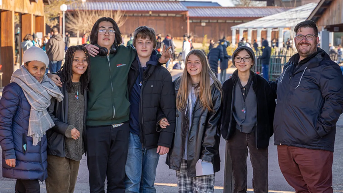 Trinity Youth with Father Matt in Taize France Feb. 2022