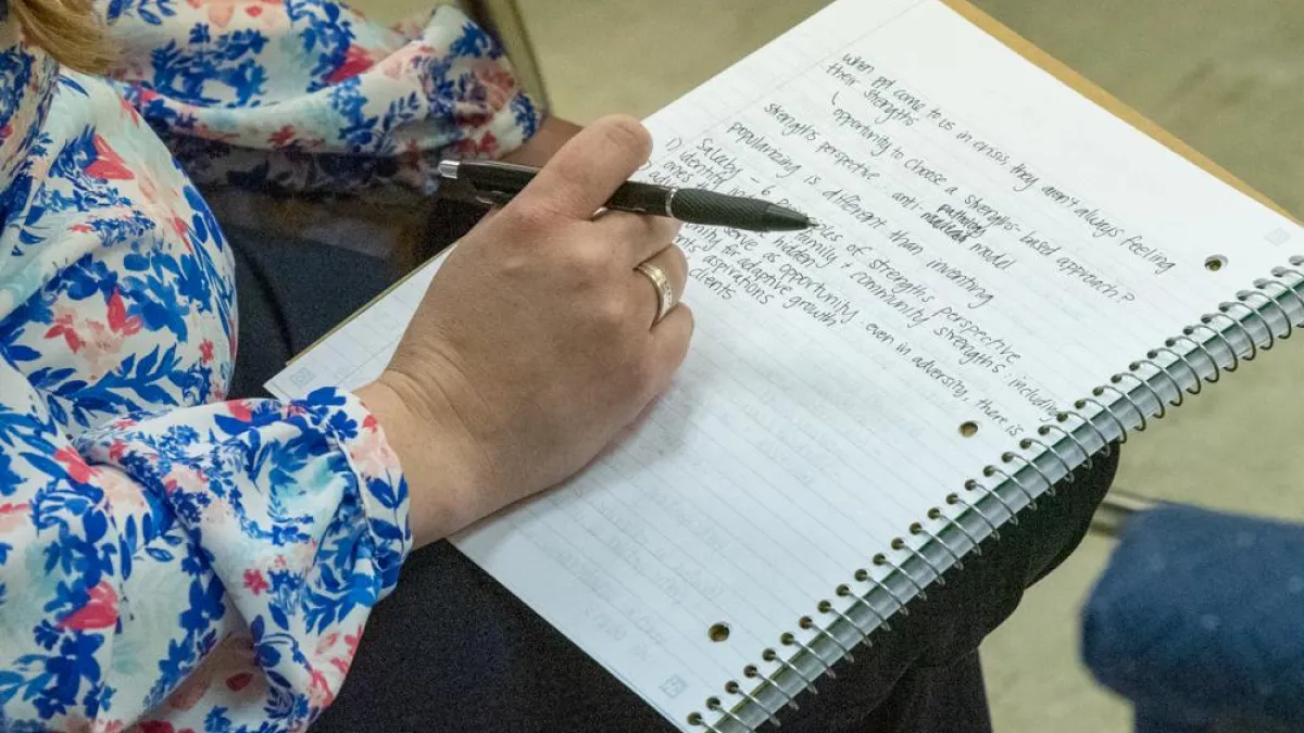 A note book and a pen