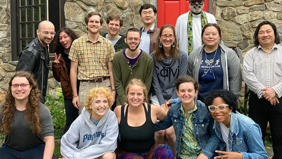 Group of smiling young adults