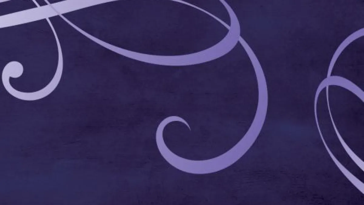 Purple design with swirls
