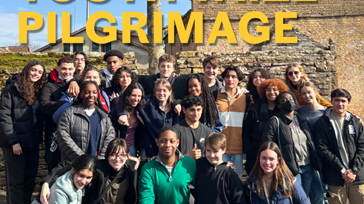 Youth gathered in Taize