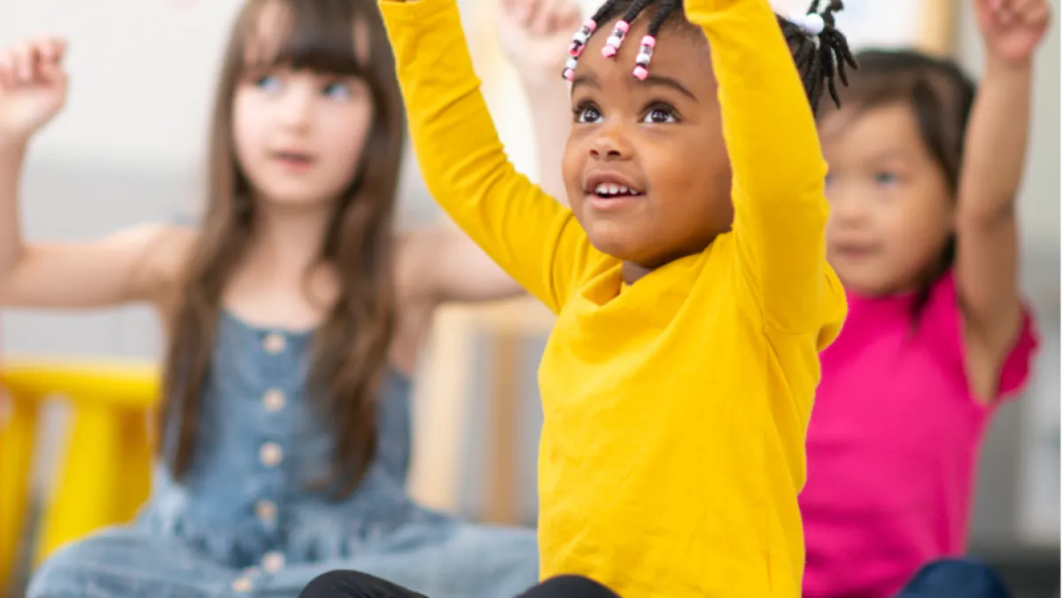 Kids have class and raise their hands