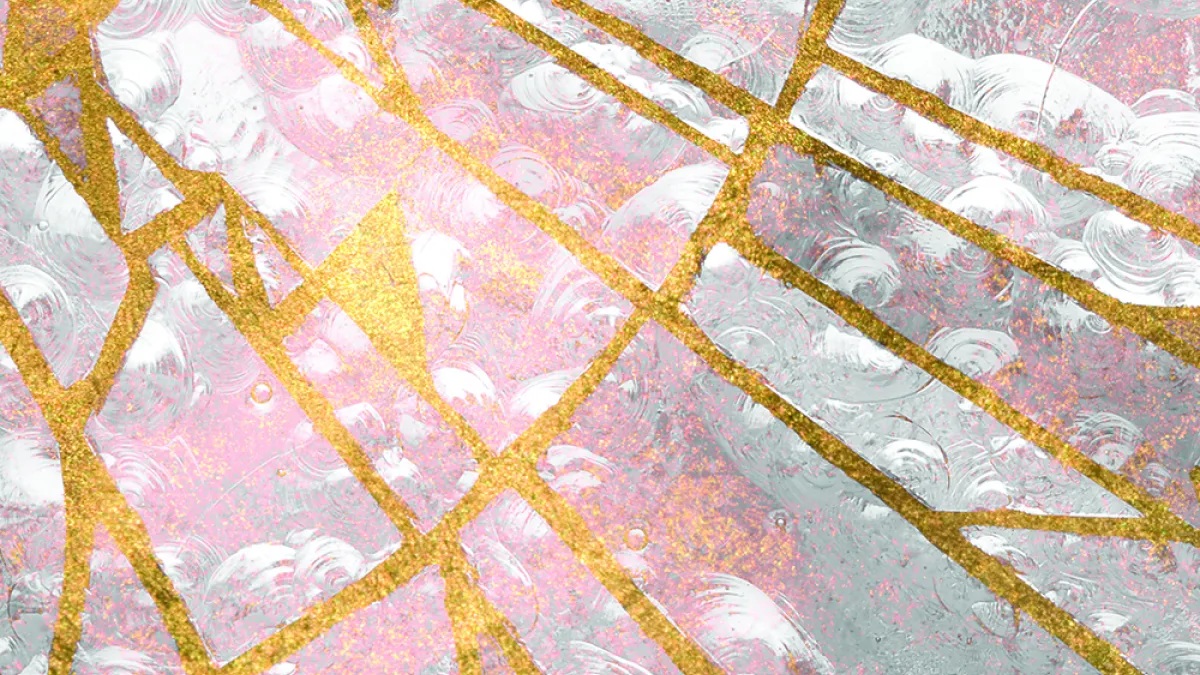 light shines through stained glass