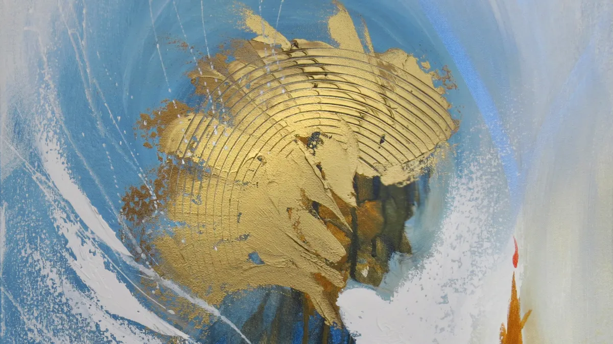 abstract painted image of woman