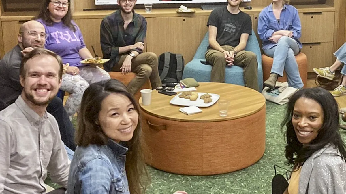 Trinity Young Adults gather for a weeknight dinner