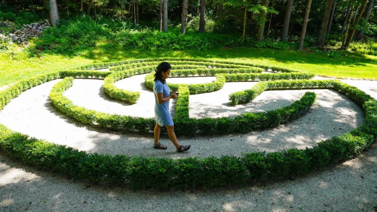 The maze at Trinity Retreat Center