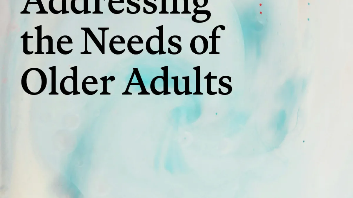 Addressing the Needs of Older Adults convening