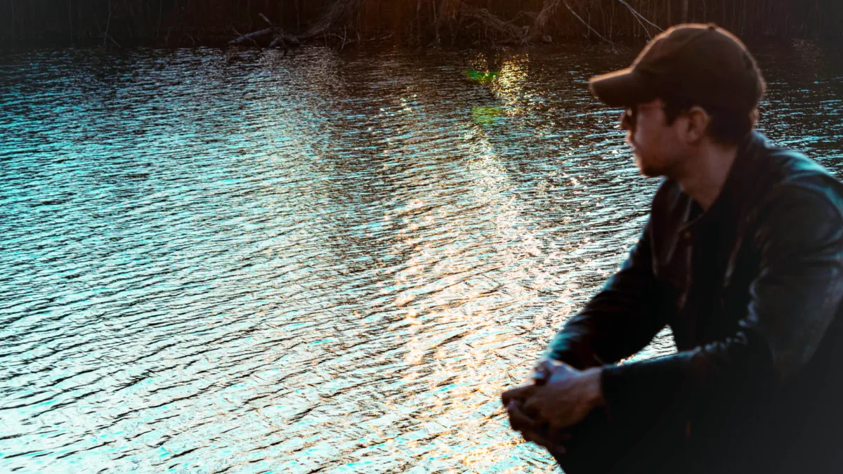 A man by the river