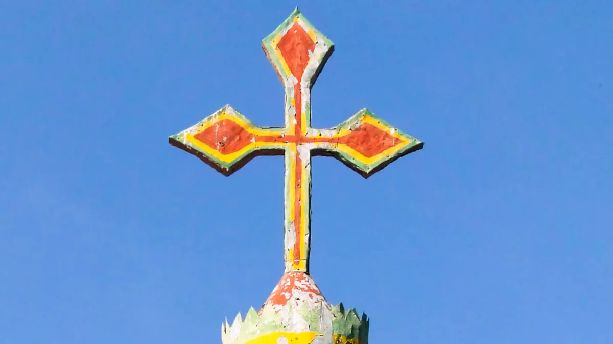 A cross in the sky