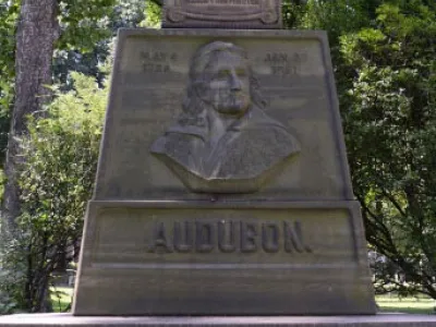 Base of John James Audubon’s burial vault marker