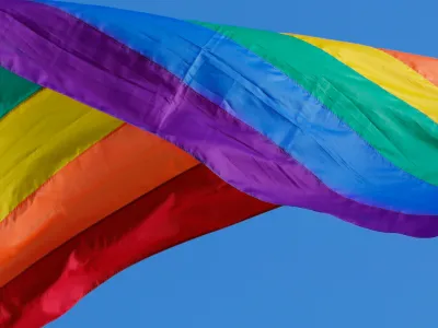 Waving Pride Flag