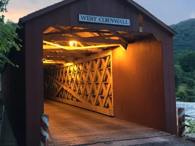 Covered Bridge to West Cornwall, Connecticut