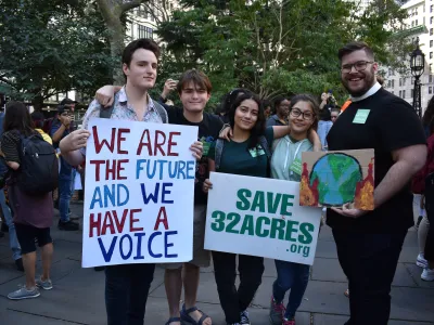 Azalea Danes, a Trinity parishioner and member of the Trinity Youth Chorus, served as one of the youth leaders who helped plan the NYC actions of the Global Climate Strike.