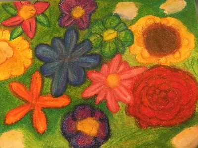 Art of flowers created by a chorister