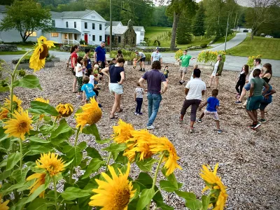 Intergenerational games at the Trinity Retreat Center