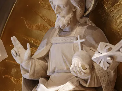 Christ in Glory depicted on the Astor Reredos in Trinity Church Wall Street