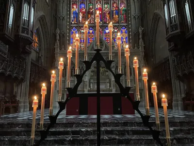 A Hearse, the symbol of Tenebrae