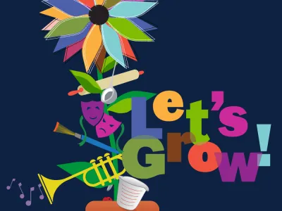 Let's Grow! art for summer program