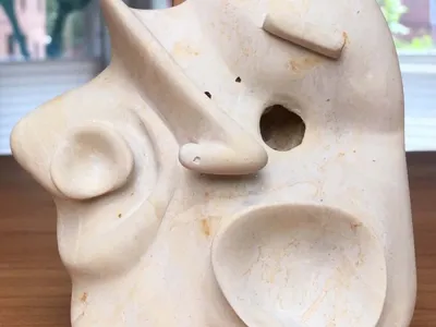 Small abstract stone carving